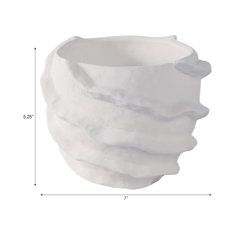 TARYNOAK WHITE PLANTER 6 (IN)