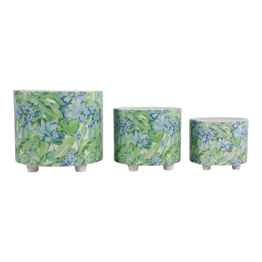 HARMONWIND SET OF 3 BLUE PLANTER 11 (IN)