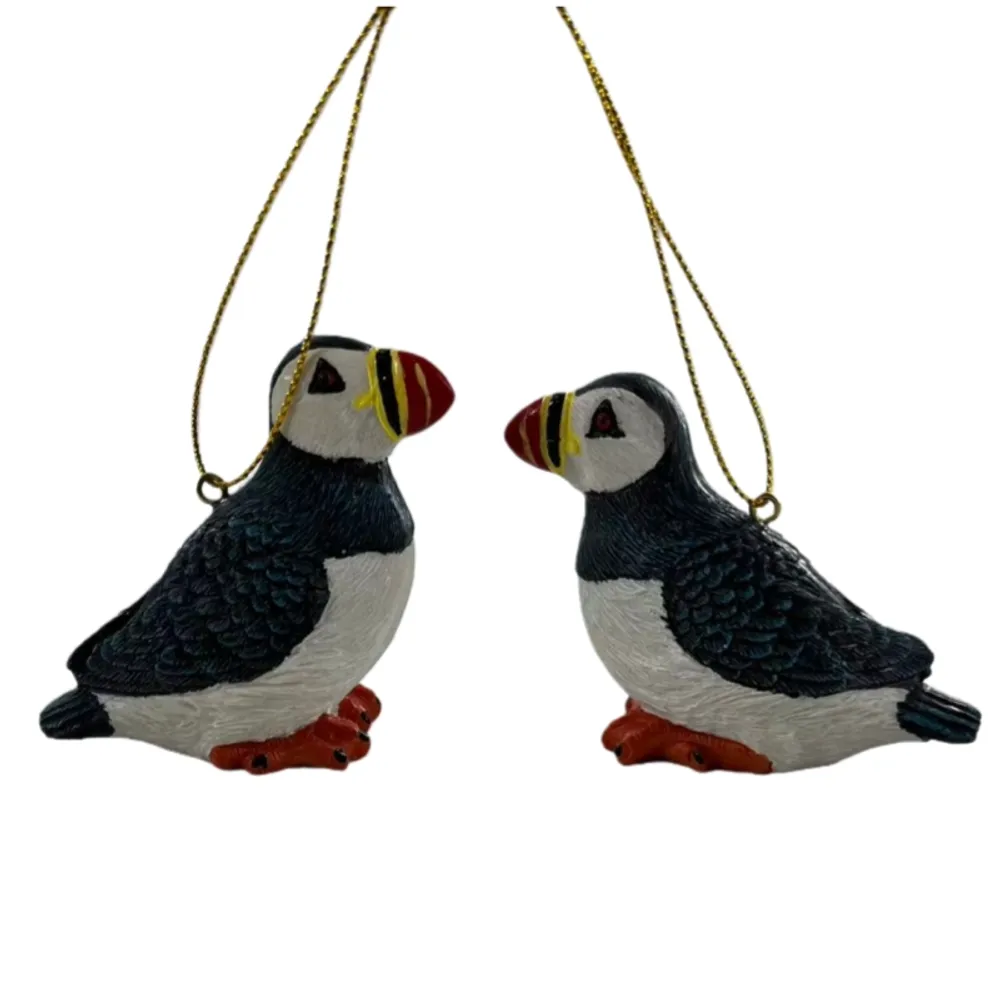 2-1/2" PUFFIN ORNAMENT 2-ASST