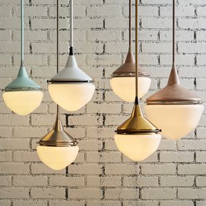 Mid-Century Schoolhouse 12'' Wide 1-Light Mini Pendant - Pecan 5