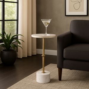 DREWBEACH GOLD TABLE 24 (IN) 11