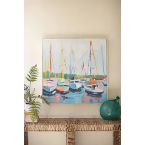 Framed Sailboat Painting 1