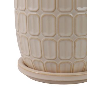 LEONAHAM SET OF 2 IVORY PLANTER 7 (IN) 6