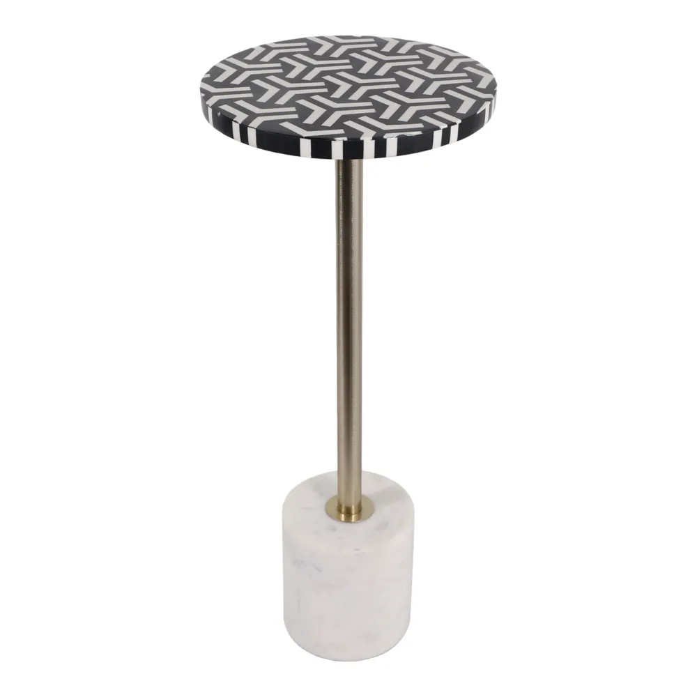 DERMOTMOOR WHITE TABLE 25 (IN)