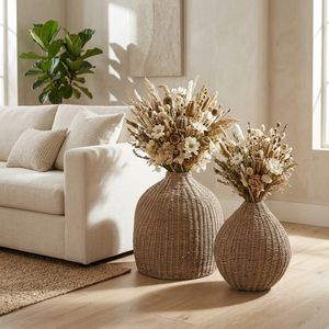 WYLERMORE SET OF 2 TAN VASES 21 (IN) 9