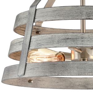 Brigantine 15'' Wide 2-Light Semi Flush Mount - Weathered Driftwood 4