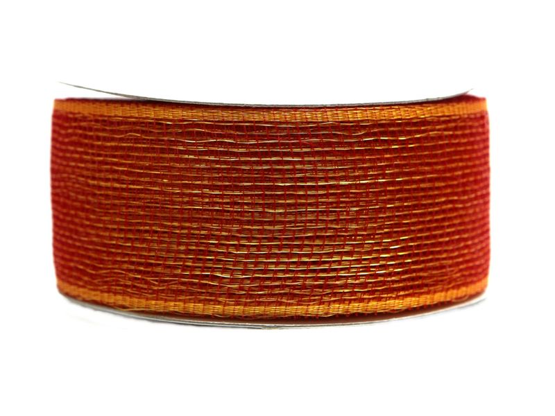 2.5" x 25yds Plastic Mesh, Red 1