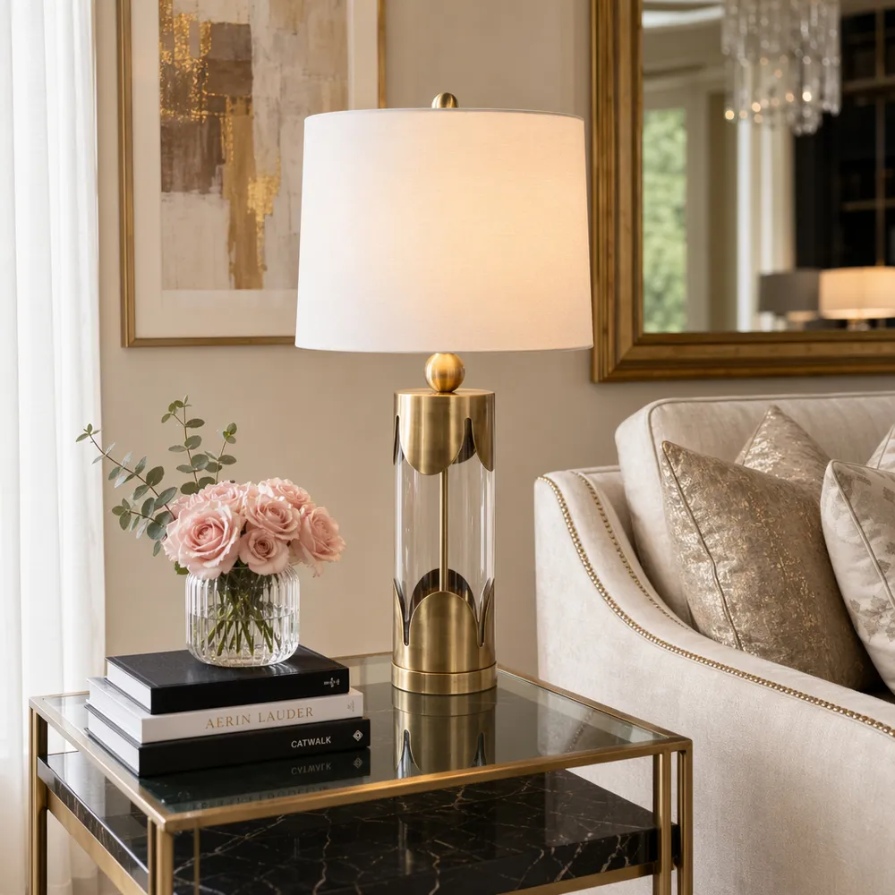 DANFORTHLAKE GOLD LAMP 30 (IN)
