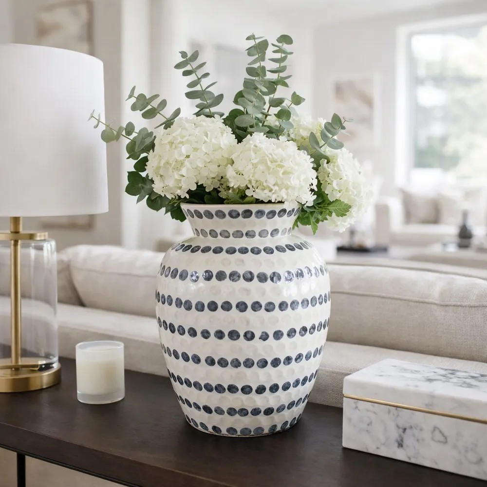 HACKETTBURN BLUE VASE 16 (IN)
