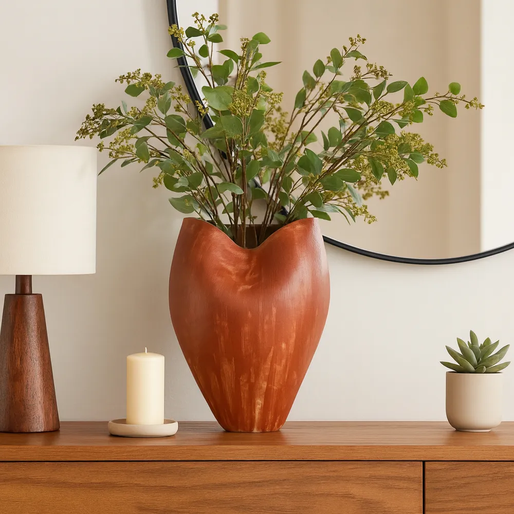 ROLANDSHAW RED VASE 18 (IN)