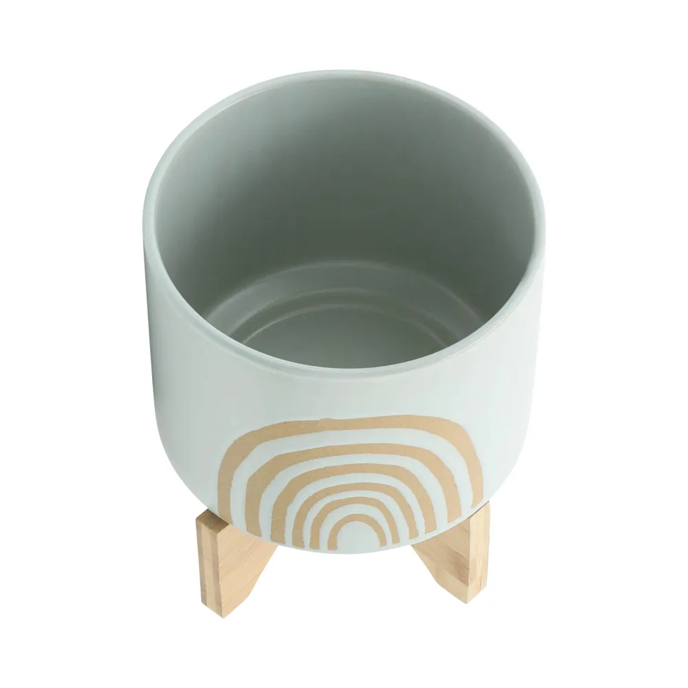 RUTHCLIFF SET OF 2 GREEN PLANTER 11 (IN)
