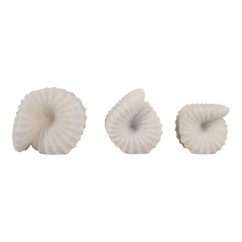 COLEMILL SET OF 3 WHITE DECOR 6 (IN)