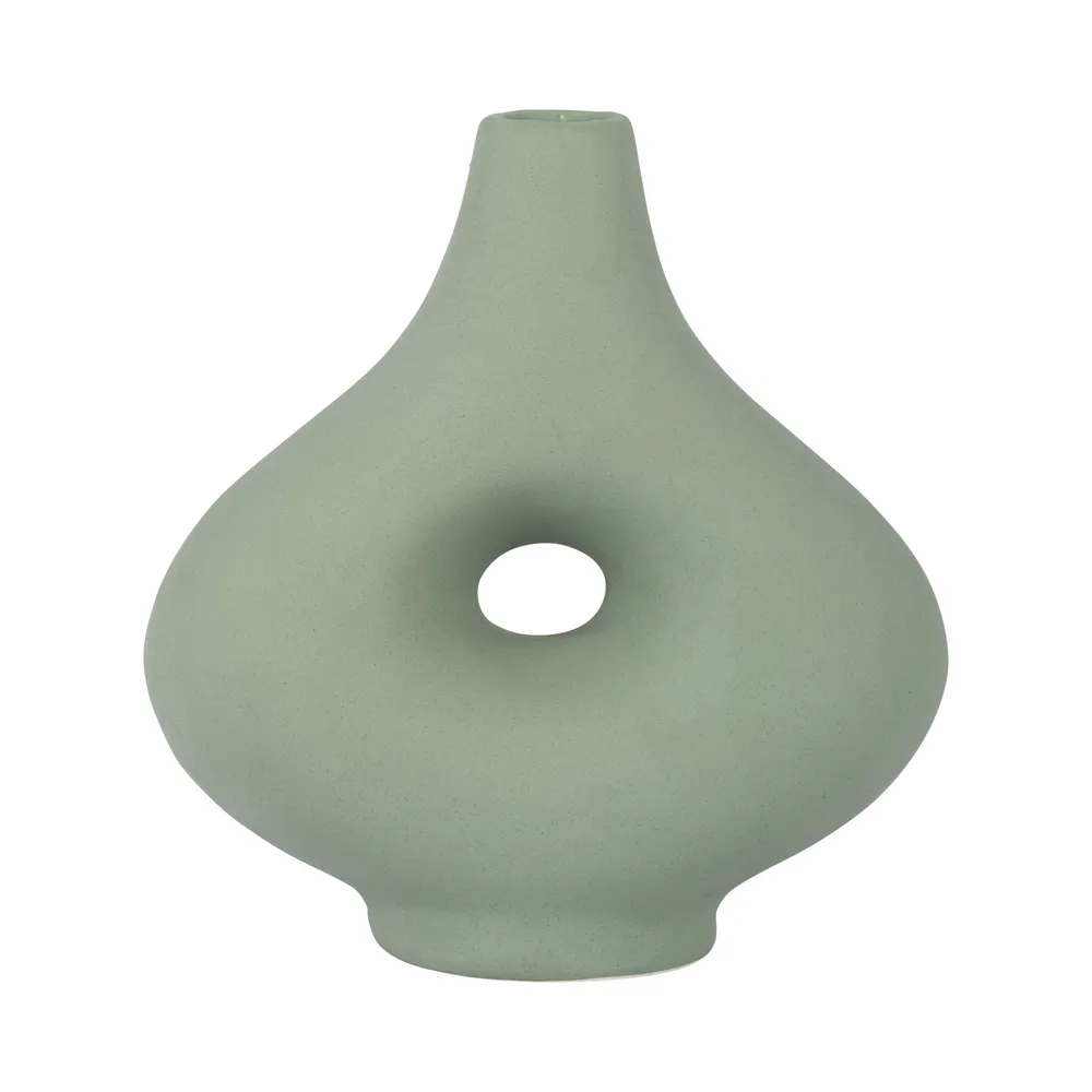 HORTONCROSS GREEN VASE 7 (IN)