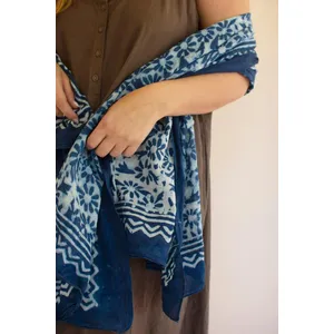 Set of 4 Mudblock-Printed Scarves 6