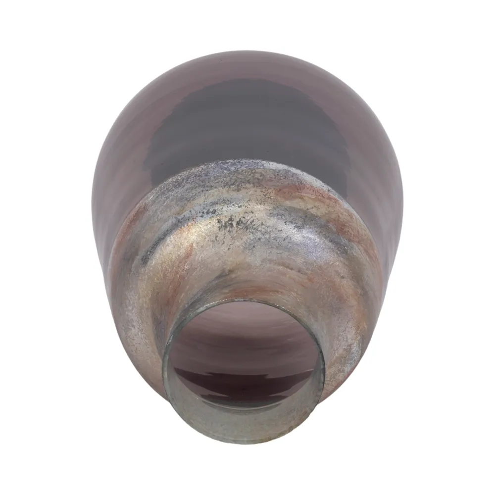 ORIONPARK GRAY GLASS VASE 12 (IN)