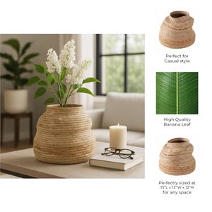 ALBAHOLM TAN VASE 12 (IN) 10