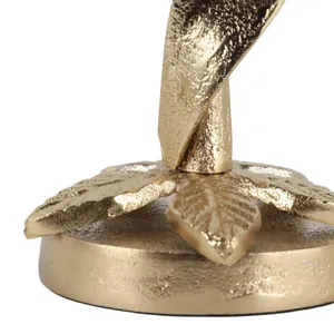 HOLLYMOOR GOLD CANDLE HOLDER 11 (IN) 8