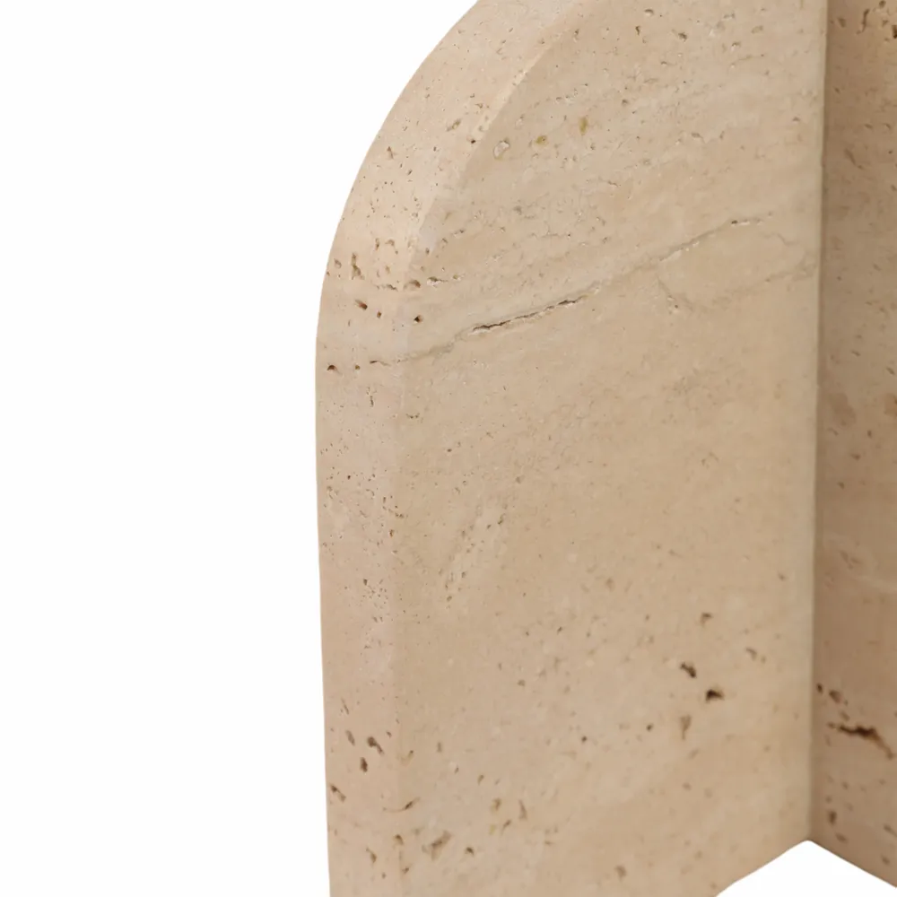 NORMAWORTH SET OF 2 TAN BOOKENDS 6 (IN)