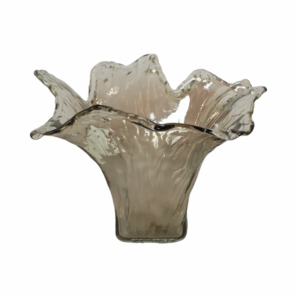 CLAYMORE GRAY GLASS VASE 12 (IN)