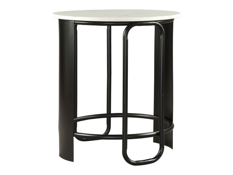 Obel Side Table White & Black 3