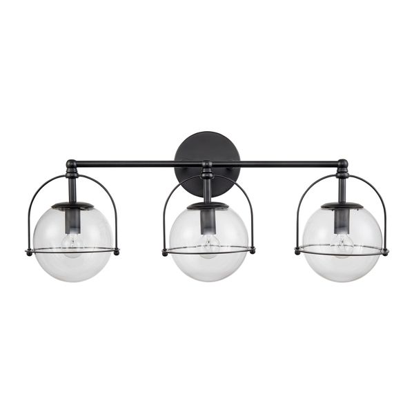 Langford 24'' Wide 3-Light Vanity Light - Matte Black