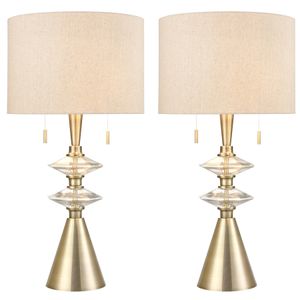 Annetta 33'' High 2-Light Table Lamp - Set of 2 Antique Brass 1