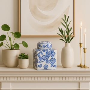 HERMONWICK WHITE CHINOISERIE 9 (IN) 2