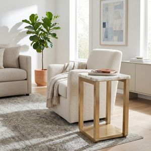 ADLERBURN WHITE TABLE 25 (IN) 2