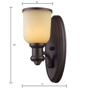 Brooksdale 13'' High 1-Light Sconce - Oiled Bronze 2