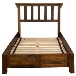 Barnwood Post Bed with Rail System - Queen 4