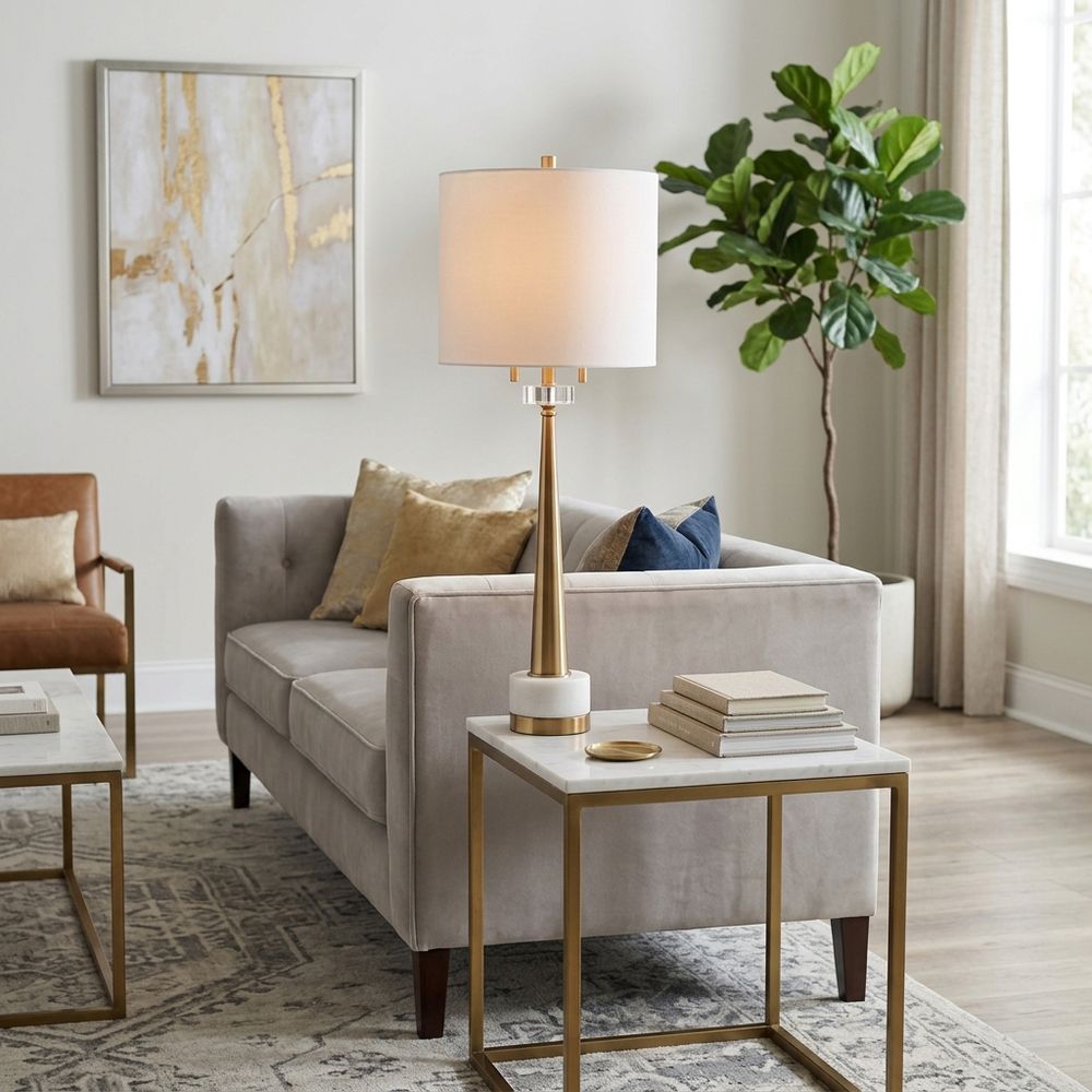 ARLOWSIDE GOLD LAMP 36 (IN)