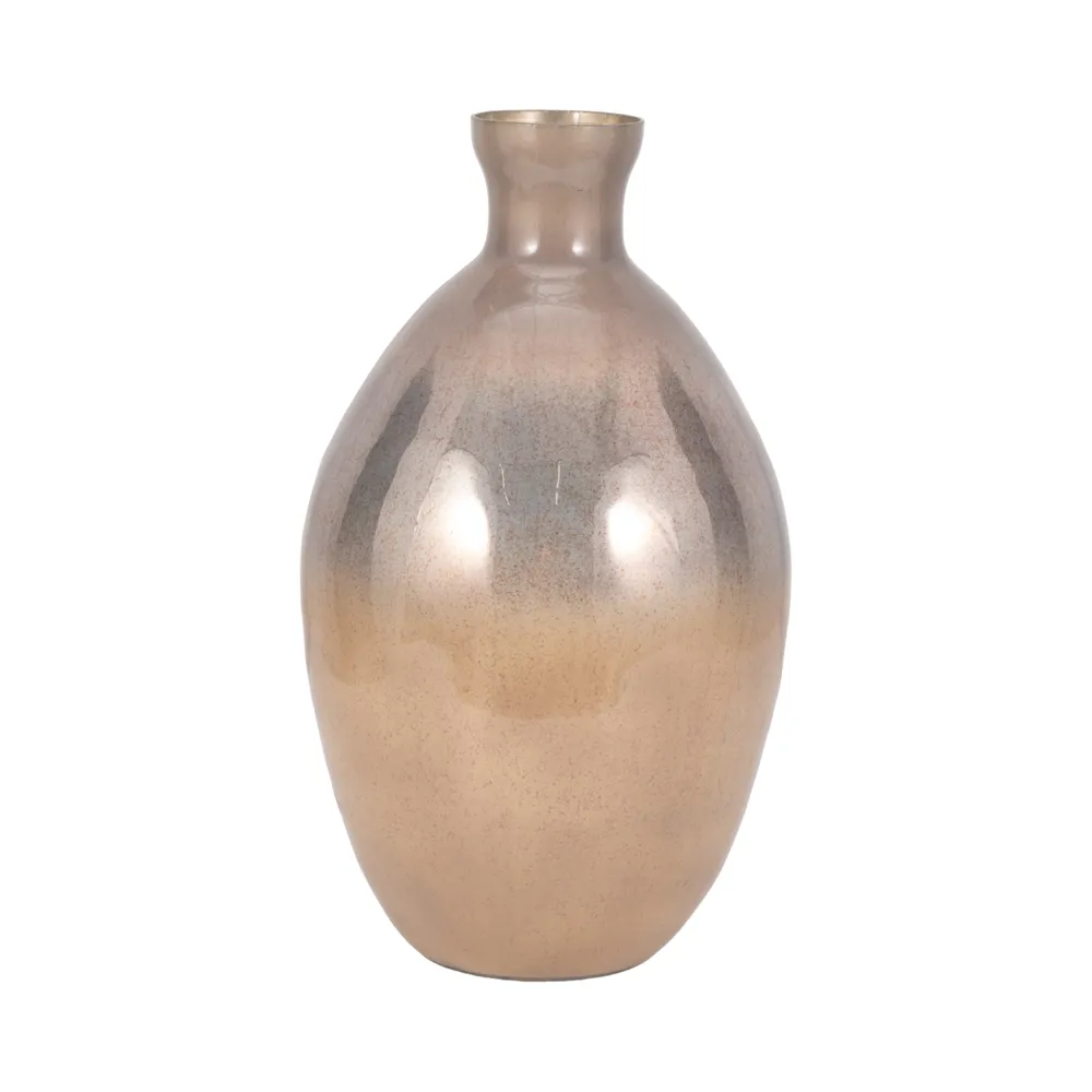 ELMONTDALE GOLD GLASS VASE 18 (IN)