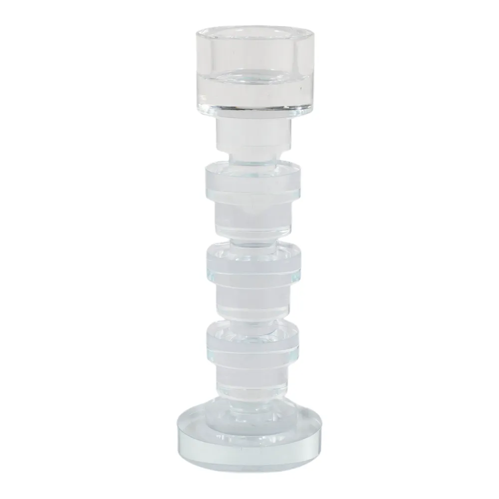 FINNSHAW CLEAR CANDLE HOLDER 9 (IN)