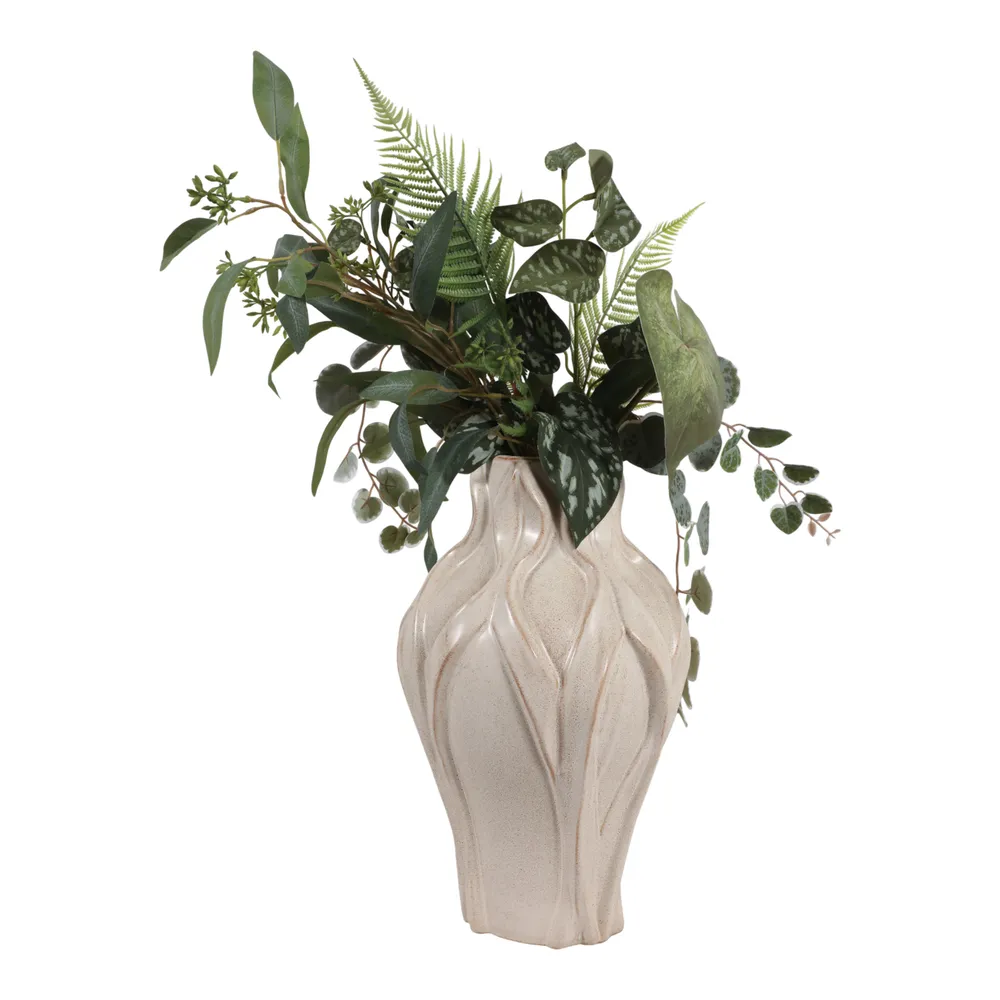 CARLTONOAK IVORY VASE 15 (IN)