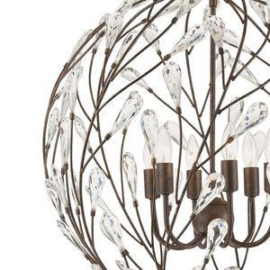 Crislett 25'' Wide 6-Light Chandelier - Sunglow Bronze 2