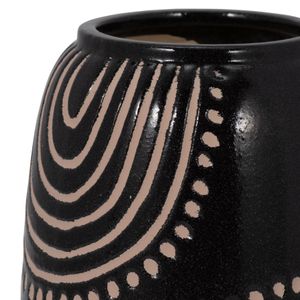 NORAMILL BLACK VASE 9 (IN) 5