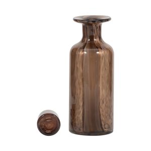 KANEVALE BROWN GLASS VASE 15 (IN) 3