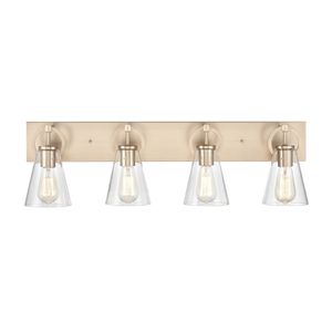 Harnell 31.5" Wide 4-Light Vanity Light - Champagne Gold 1