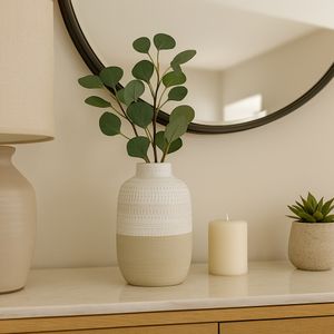 RIPLEYBEACH IVORY VASE 8 (IN) 12