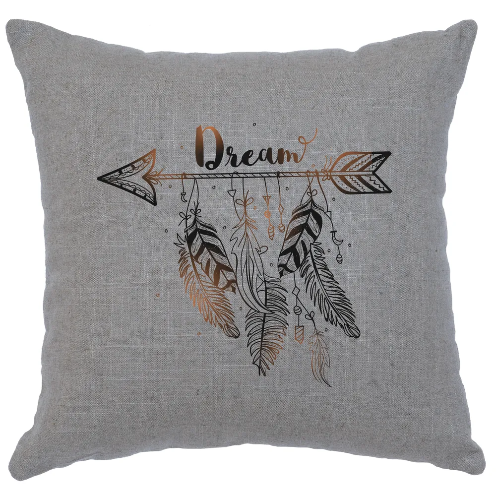 Image Pillow - Dream - Linen Gray