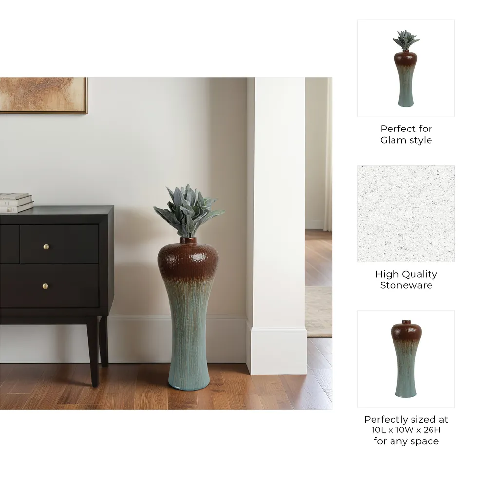 GAVINLAKE BROWN VASE 26 (IN)