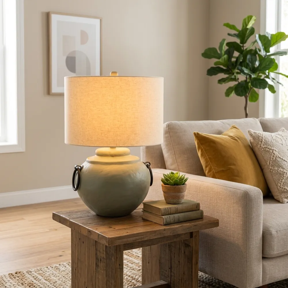 CORBINPARK GREEN LAMP 22 (IN)