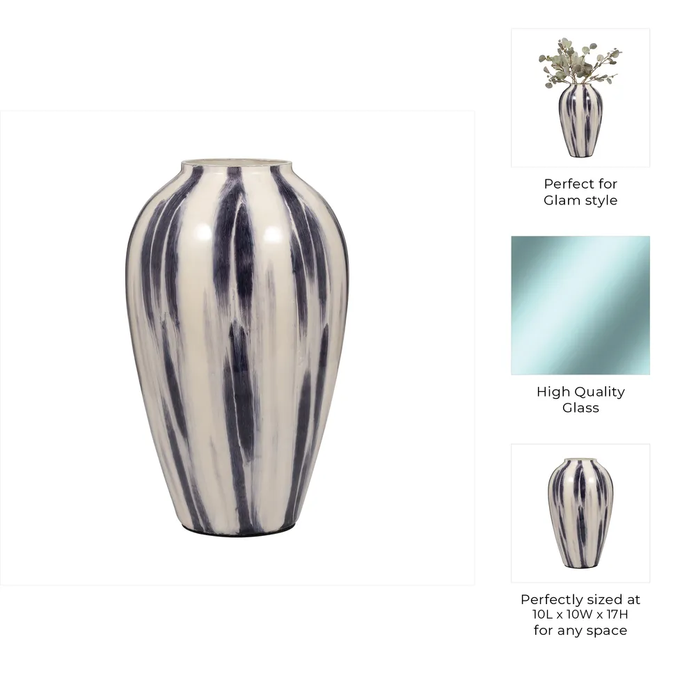 ARLOVIEW BLUE GLASS VASE 17 (IN)