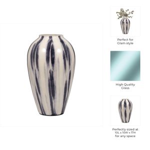 ARLOVIEW BLUE GLASS VASE 17 (IN) 9