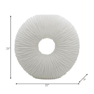DORSETFORD WHITE VASE 21 (IN) 10