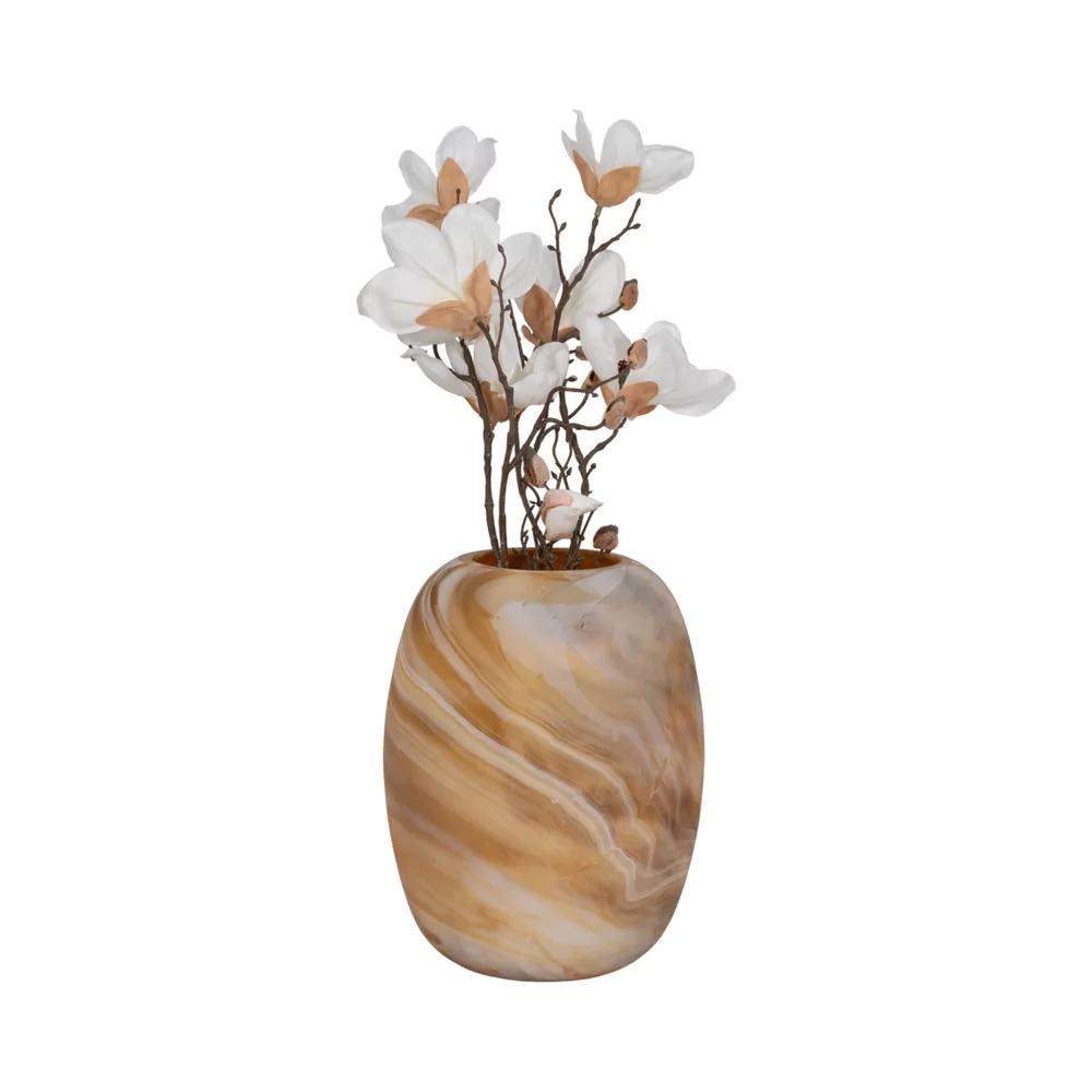 RAEWIND ORANGE GLASS VASE 12 (IN)