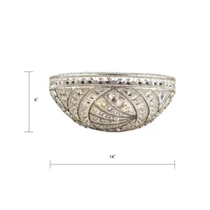 Renaissance 6'' High 2-Light Sconce - Sunset Silver 2