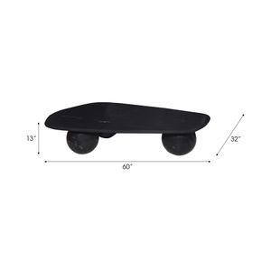 HOLLISPORT BLACK COFFEE TABLE 13 (IN) 7