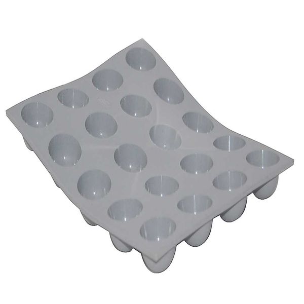 DEBUYER ELASTOMOULE, Hemispherical Mini Tray 20, Silicone