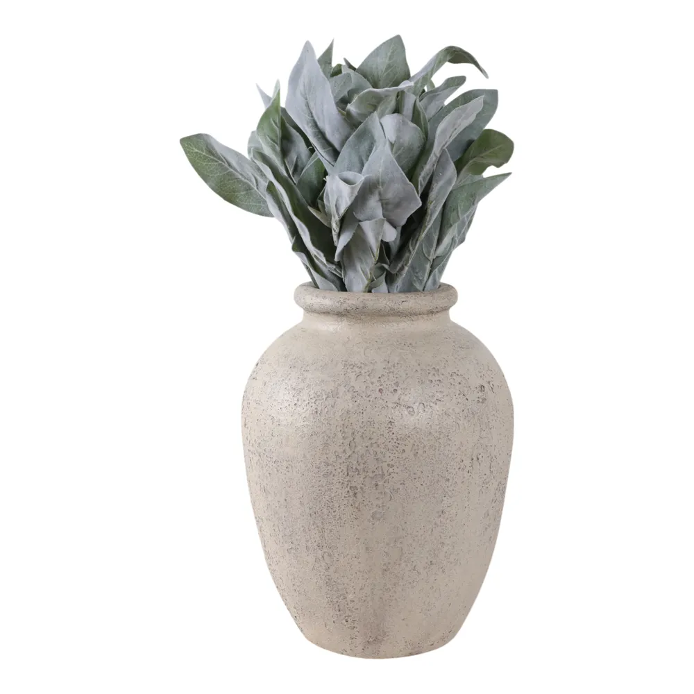 DUNCANRUN WHITE VASE 12 (IN)
